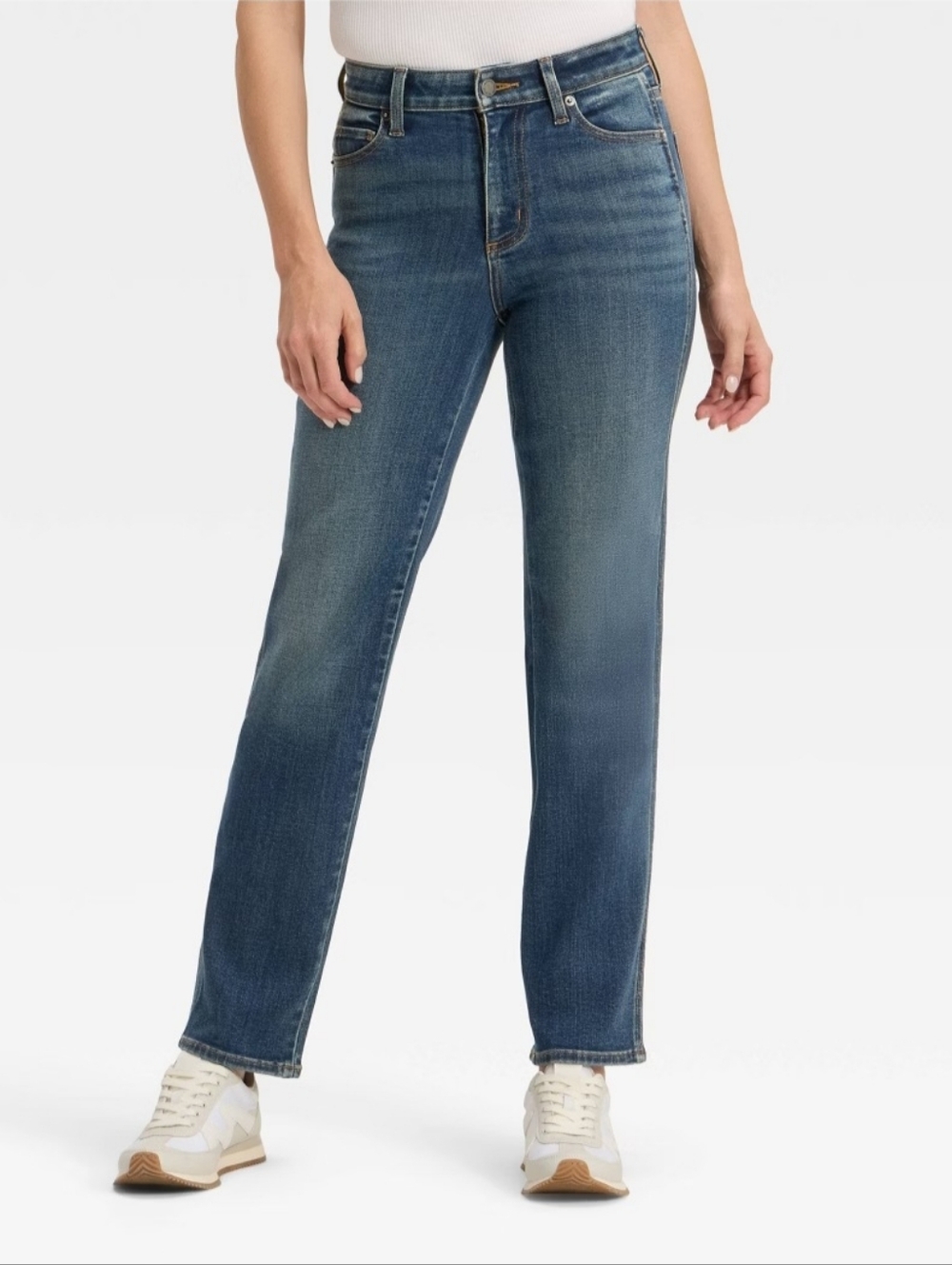 Women's High-Rise Straight Jeans - Universal Thread Dark Wash 6